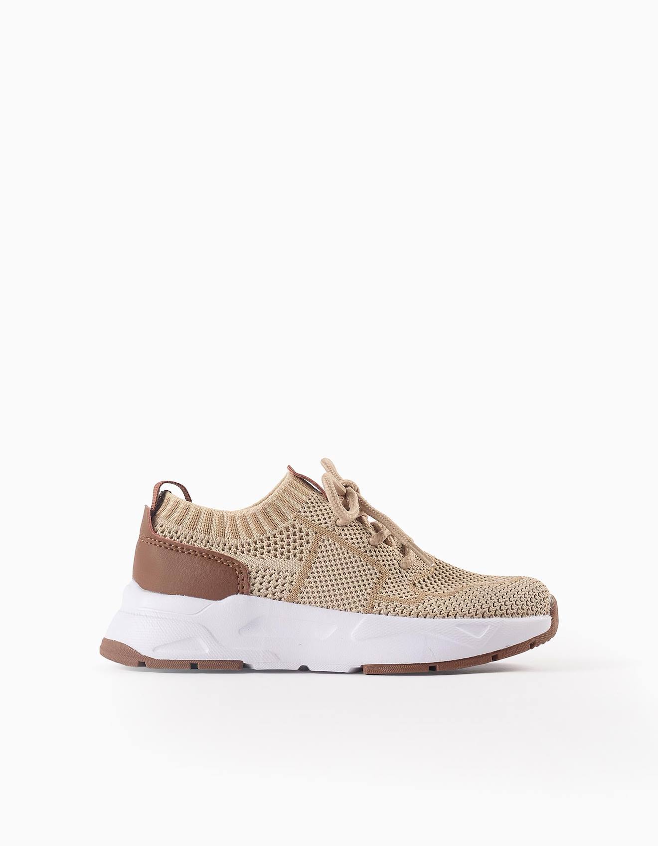 Baskets En Mesh Beige Clair