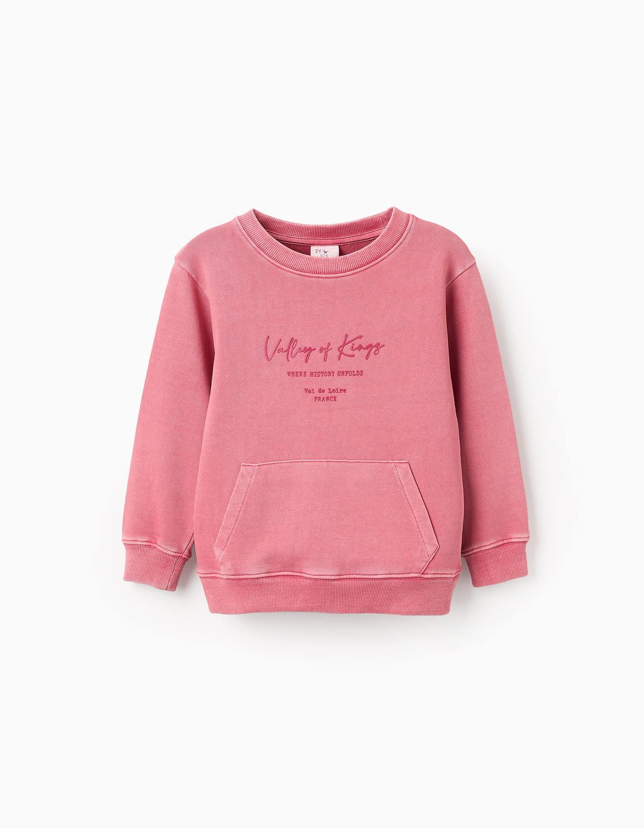 Sweat En Coton Rose Foncé