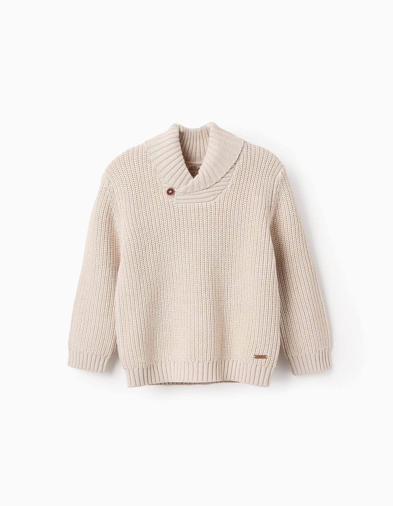 Pull En Maille Avec Col Roulé Brothers & Sisters Gris Clair