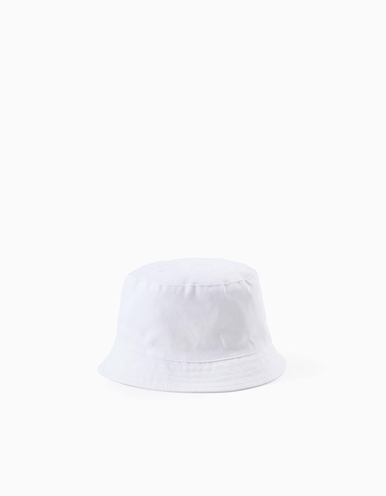Chapeau En Sergé Avec Attache Blanc