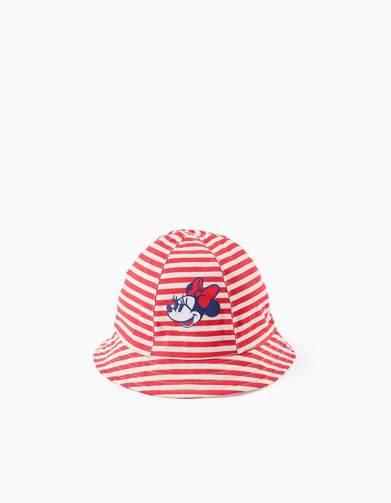 Chapeau À Rayures Avec Attache Rouge