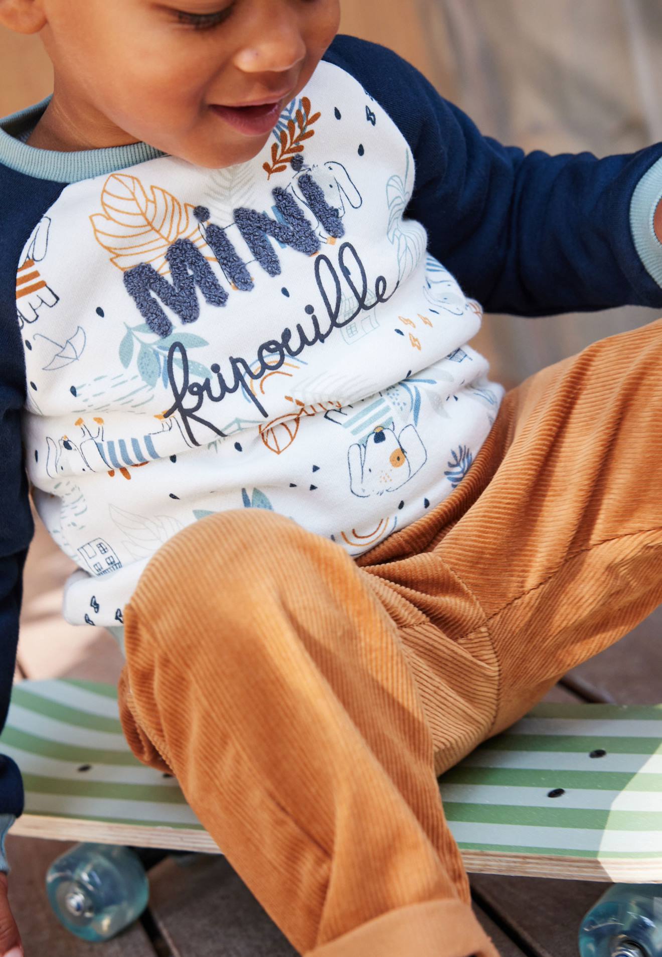 Sweat-shirt Bébé En Molleton Scotty Bleu