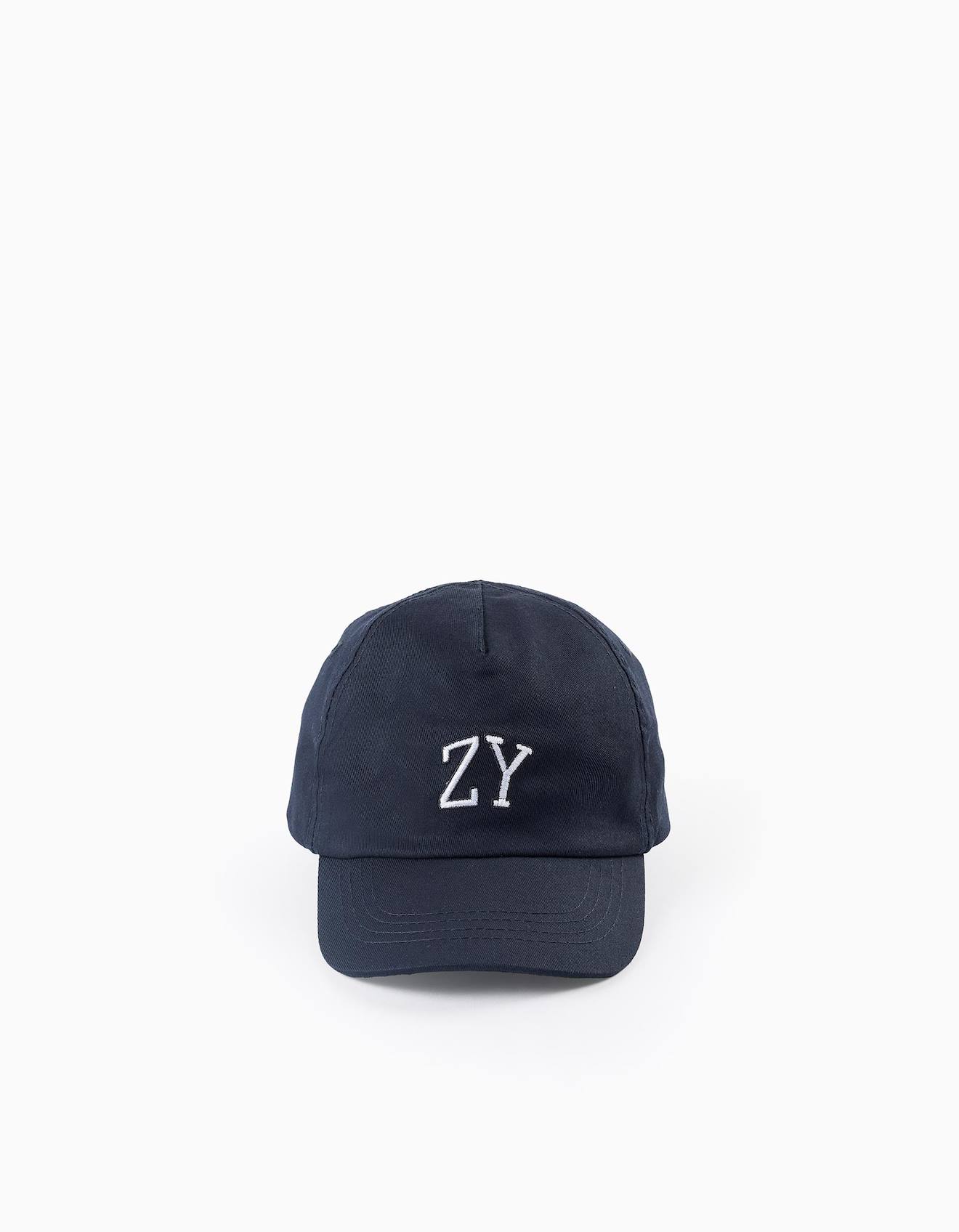 Casquette En Coton Bleu Foncé
