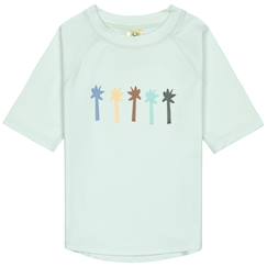 -T-shirt anti-uv palmiers vert écume (25-36 mois)