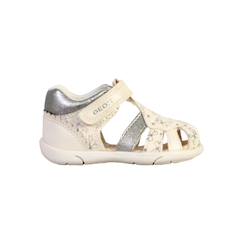 Chaussures-Chaussures bébé 17-26-Sandales en cuir  à scratch