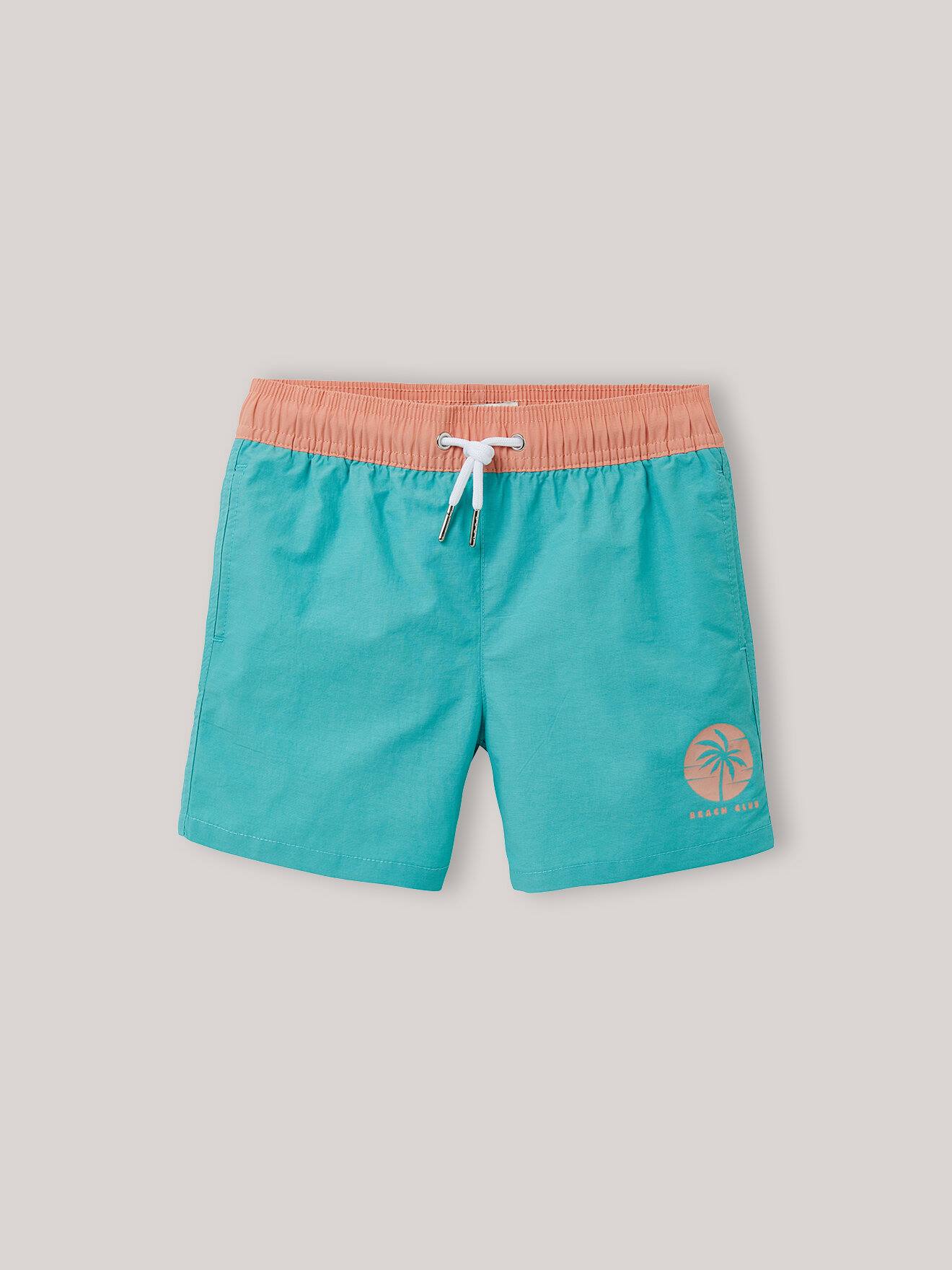 Short De Bain Colorblock Céladon