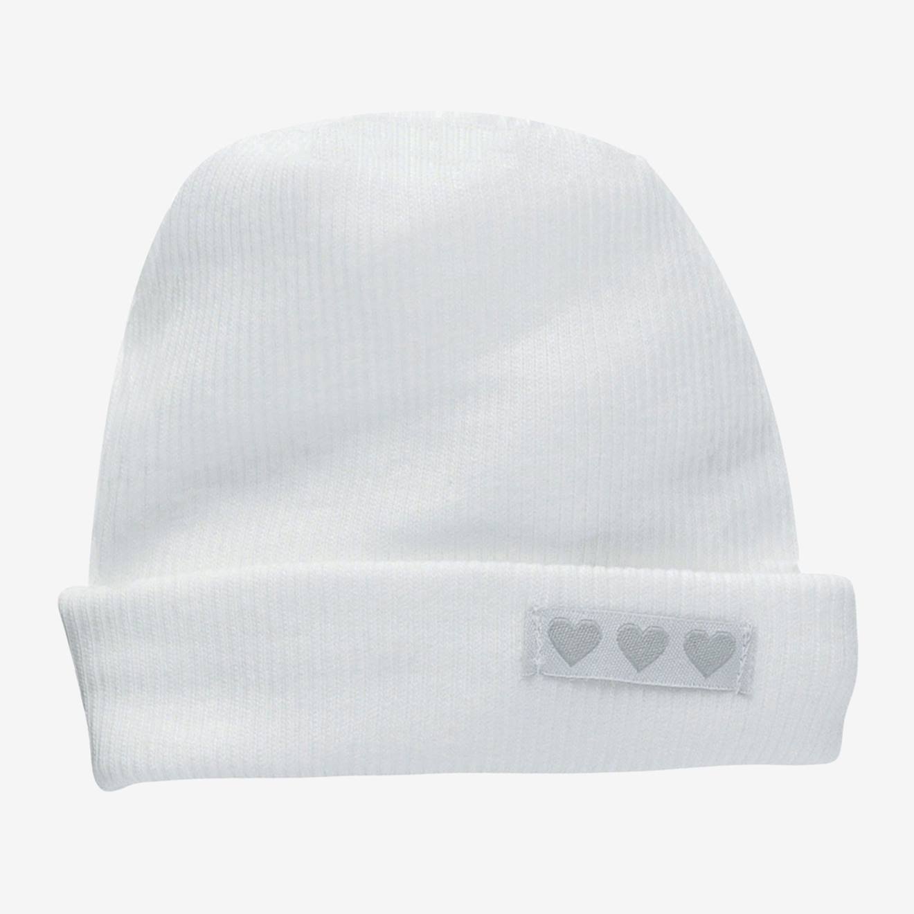 Bonnet Tubulaire De Naissance Blanc