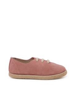 Chaussures-Tennis avec lacets en suède et jute pour enfant