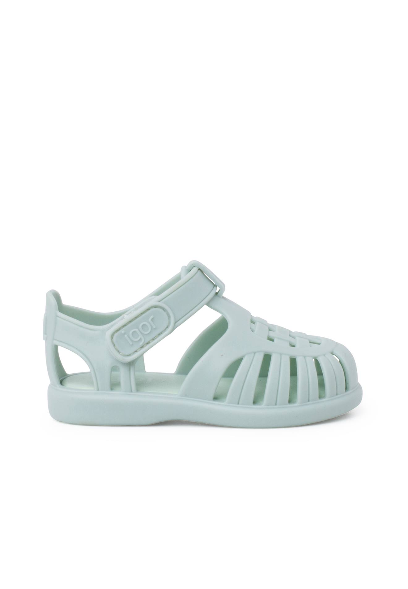 Sandales Plastique À Fermeture Scratch Tobby Solid Menthe