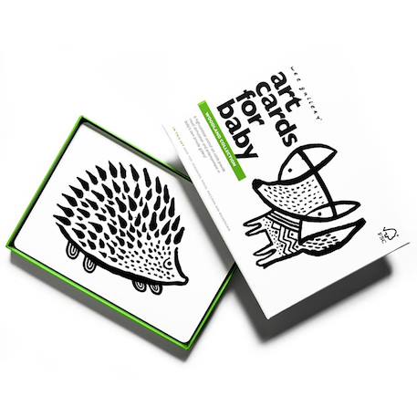 Wee Gallery - Boîte De 6 Cartes Imagier En Noir Et Blanc - Forêt Multi-coloured