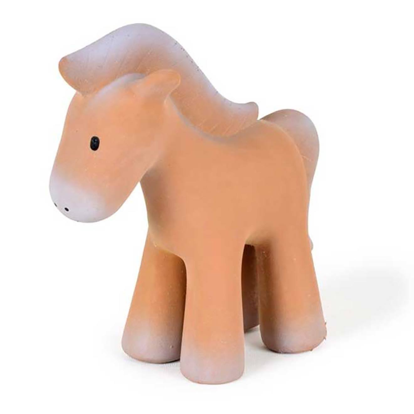 Cheval En Caoutchouc Naturel Beige