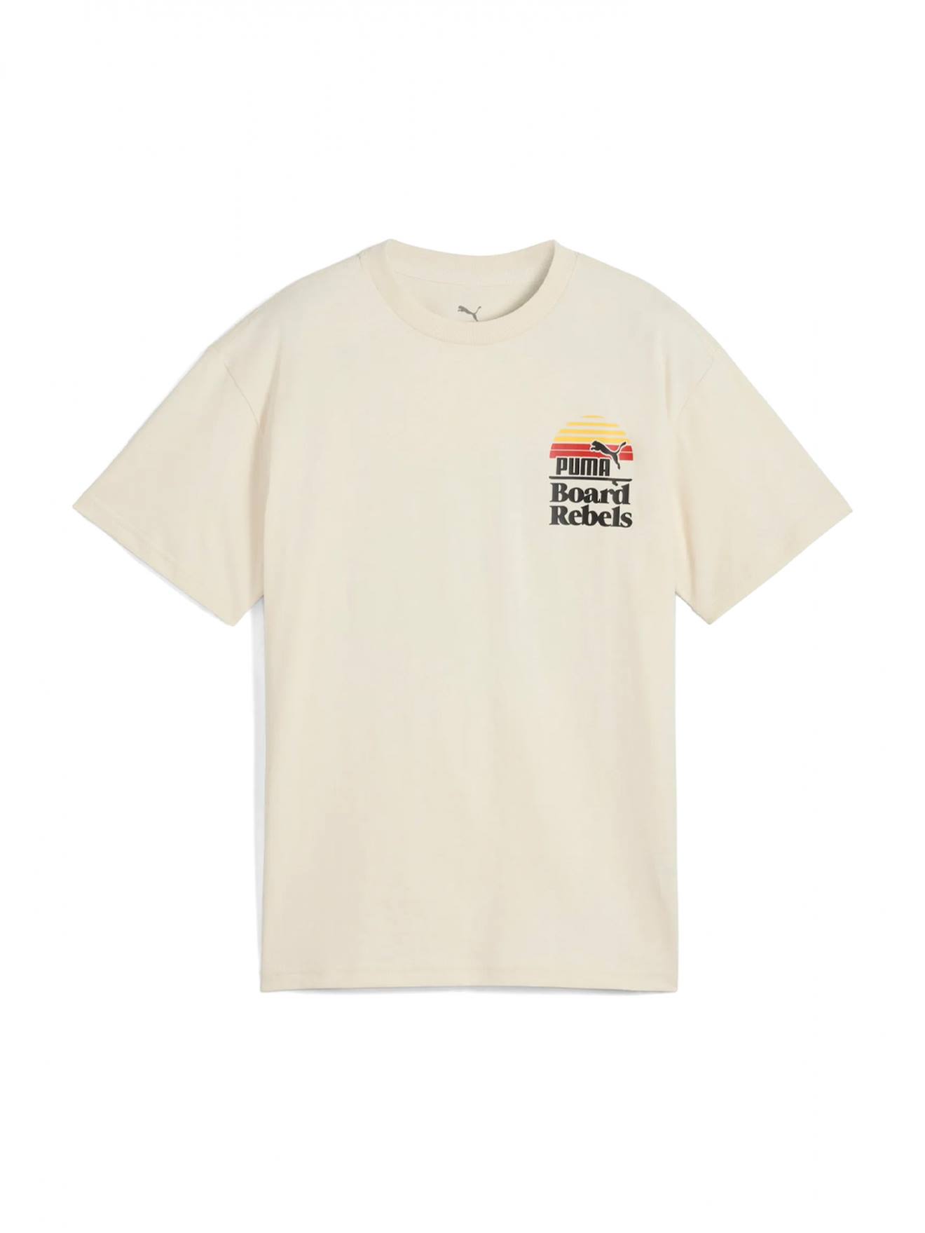 T-shirt Manches Courtes Blanc Cassé