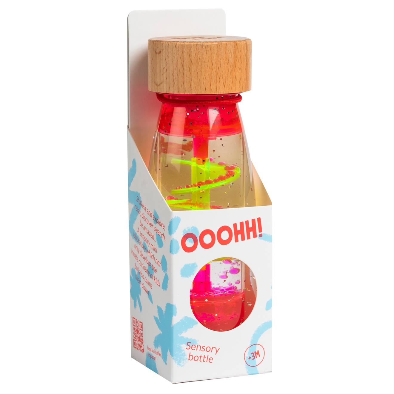 Bouteille Sensorielle Move Spirale Rose (Petit Boum) - Image 1