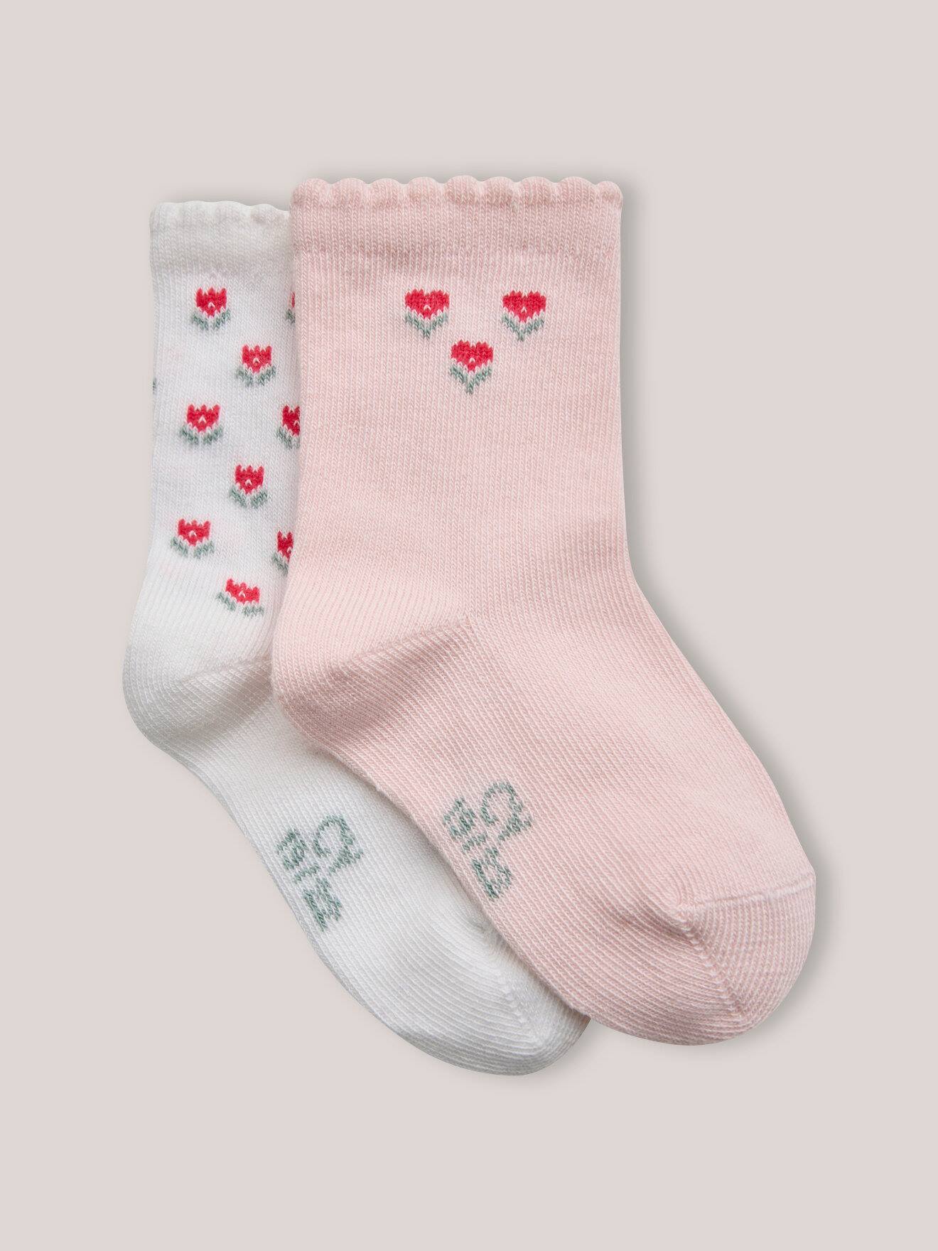Lot De 2 Paires De Chaussettes Bébé Rose