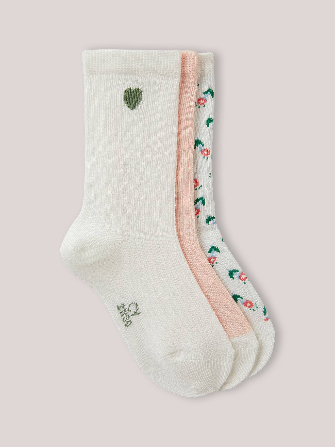 Chaussettes Fille Côtelées puglia Par Lot De 3 Imp Puglia