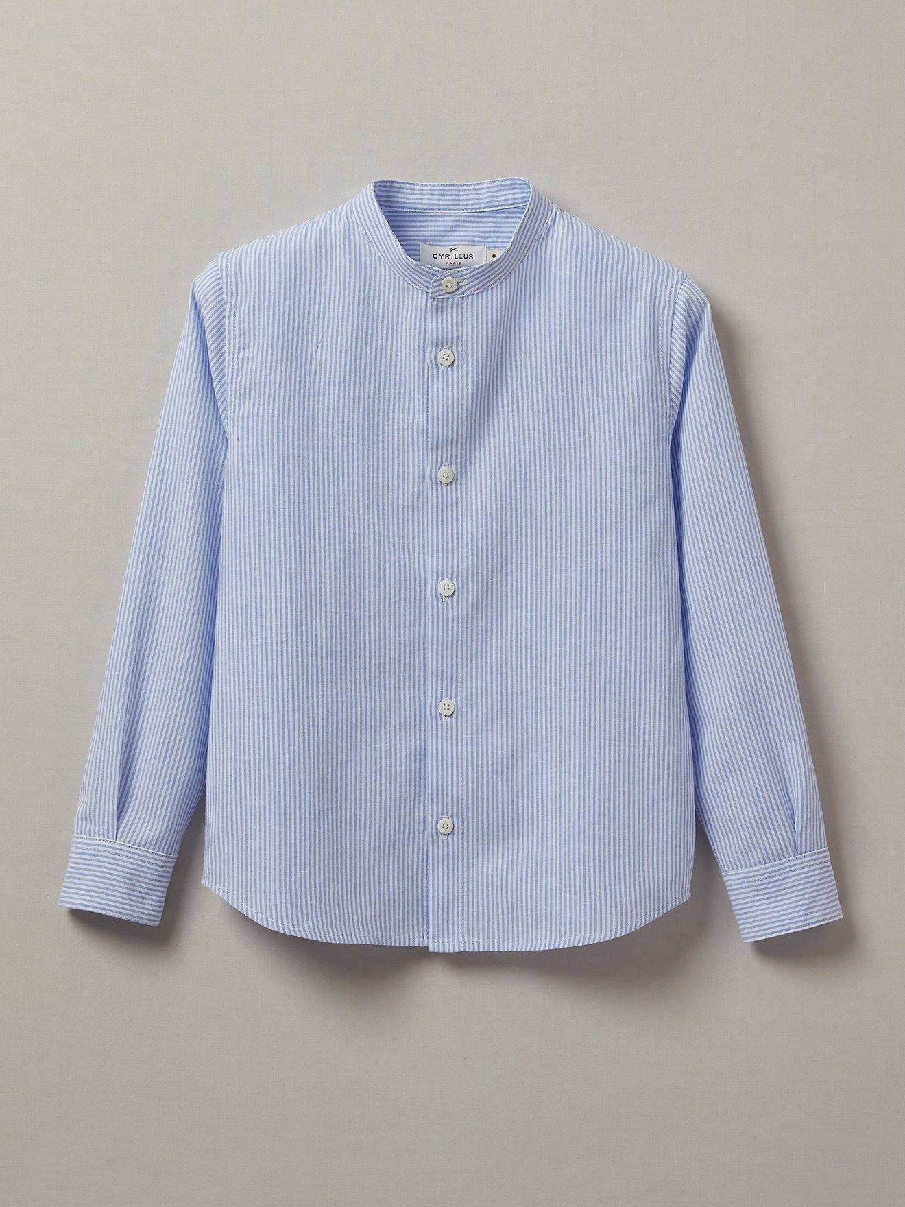 Chemise Et Bleu Clair Rayé