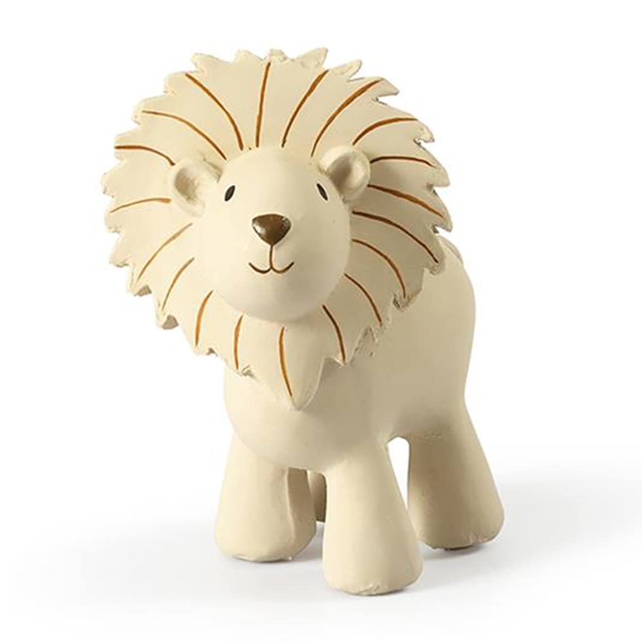 Lion En Caoutchouc Naturel Beige