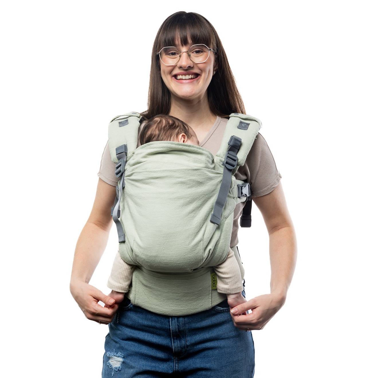 Porte Bébé Boba X En Lin Willow Vert