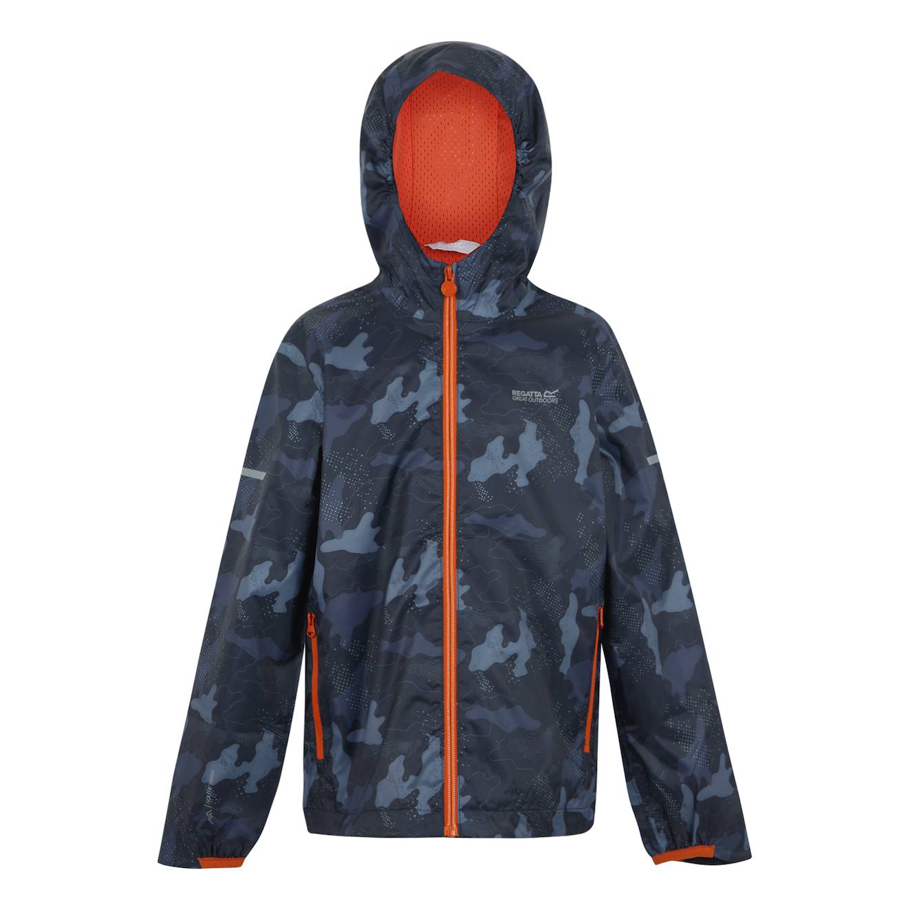 Veste Imperméable Lever Polyester Lever Ii Bleu Marine / Orange Sanguine