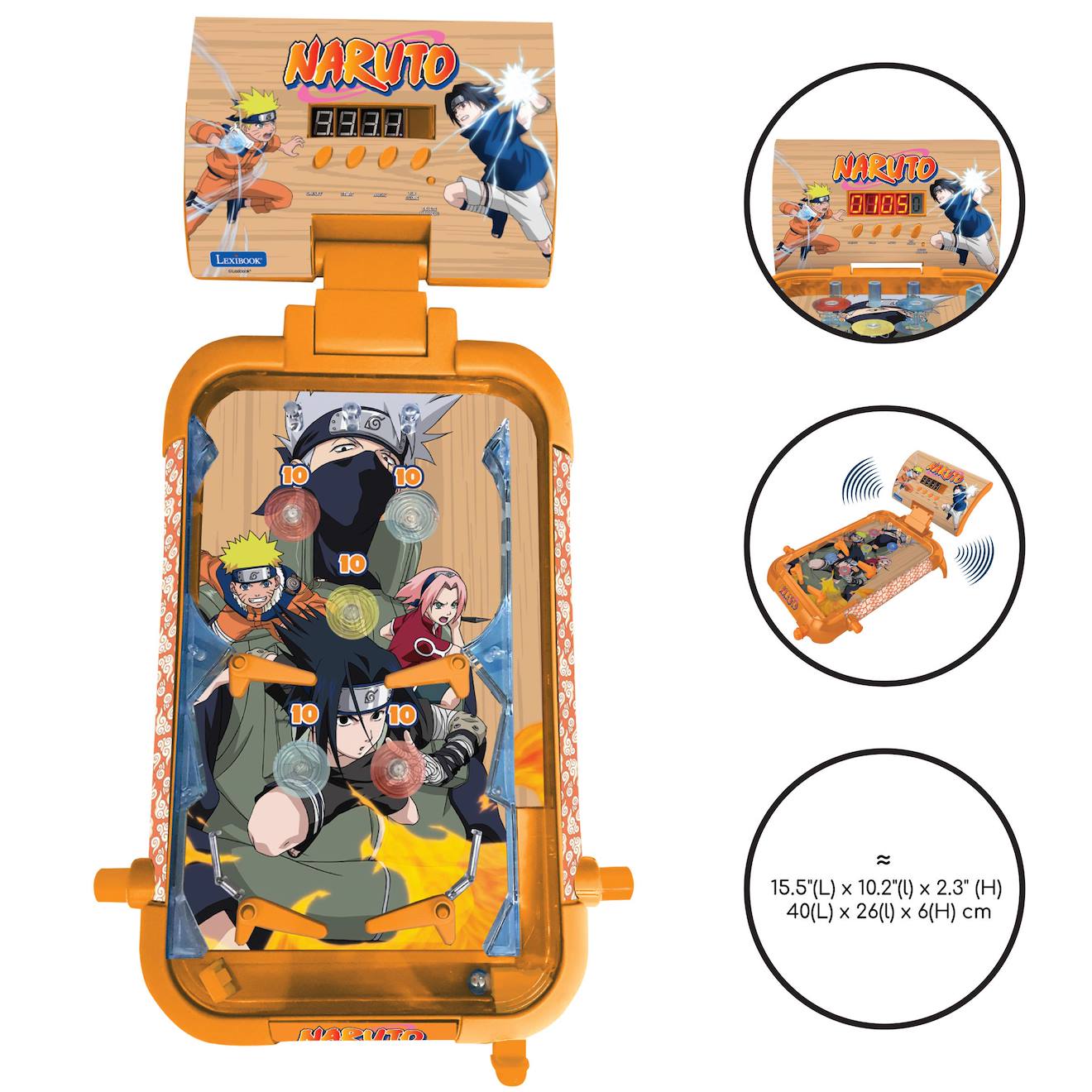 VOIRDA – Flipper électronique De Table Rechargeable – Jeu Lumineux Et Sonore – Dès 8 Ans – Effets LED