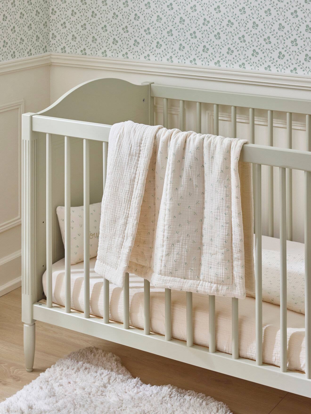 Petit Boutis En Gaze De Coton Imprimé Hirondelles