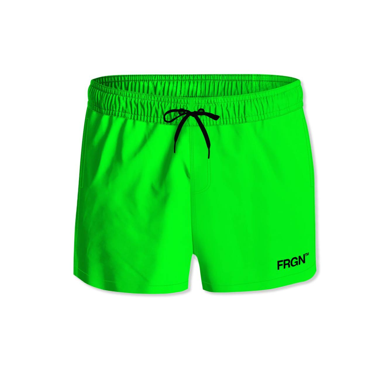 Short De Bain Court Avec Doublure Ecoo Vert Fluo