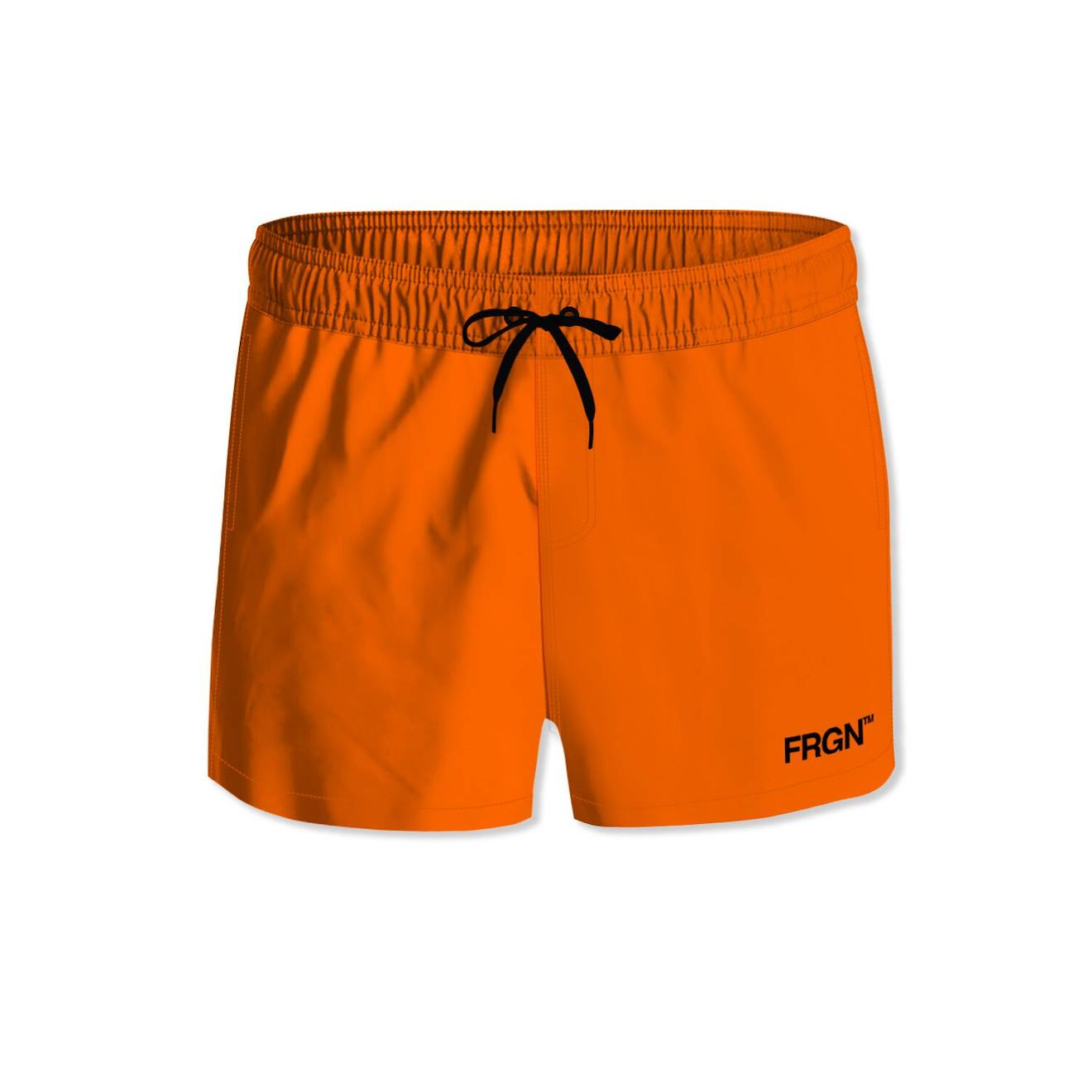 Short De Bain Court Avec Doublure Ecoo Orange Vif
