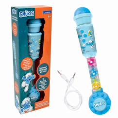 -Microphone schtroumpfs avec tube lumineux et enceinte