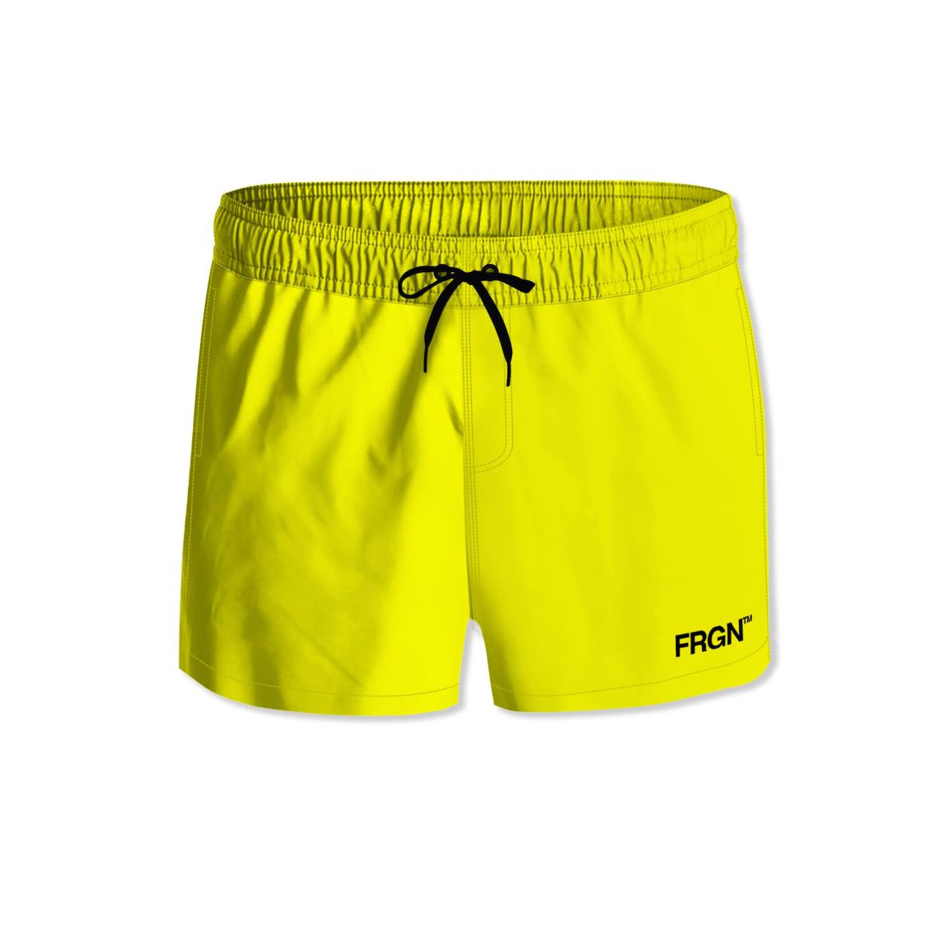 Short De Bain Court Avec Doublure Ecoo Jaune Fluo