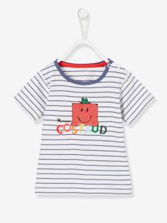 T-shirt Monsieur Costaud® esprit marinière  - vertbaudet enfant