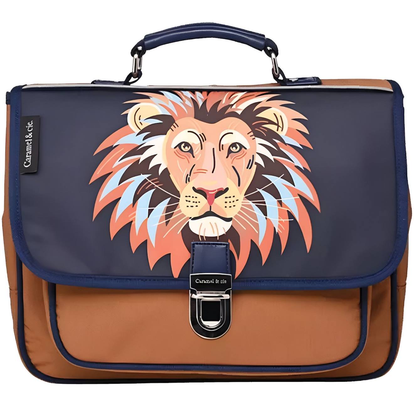 Cartable A4 Maternelle Marron, Bleu, Orange