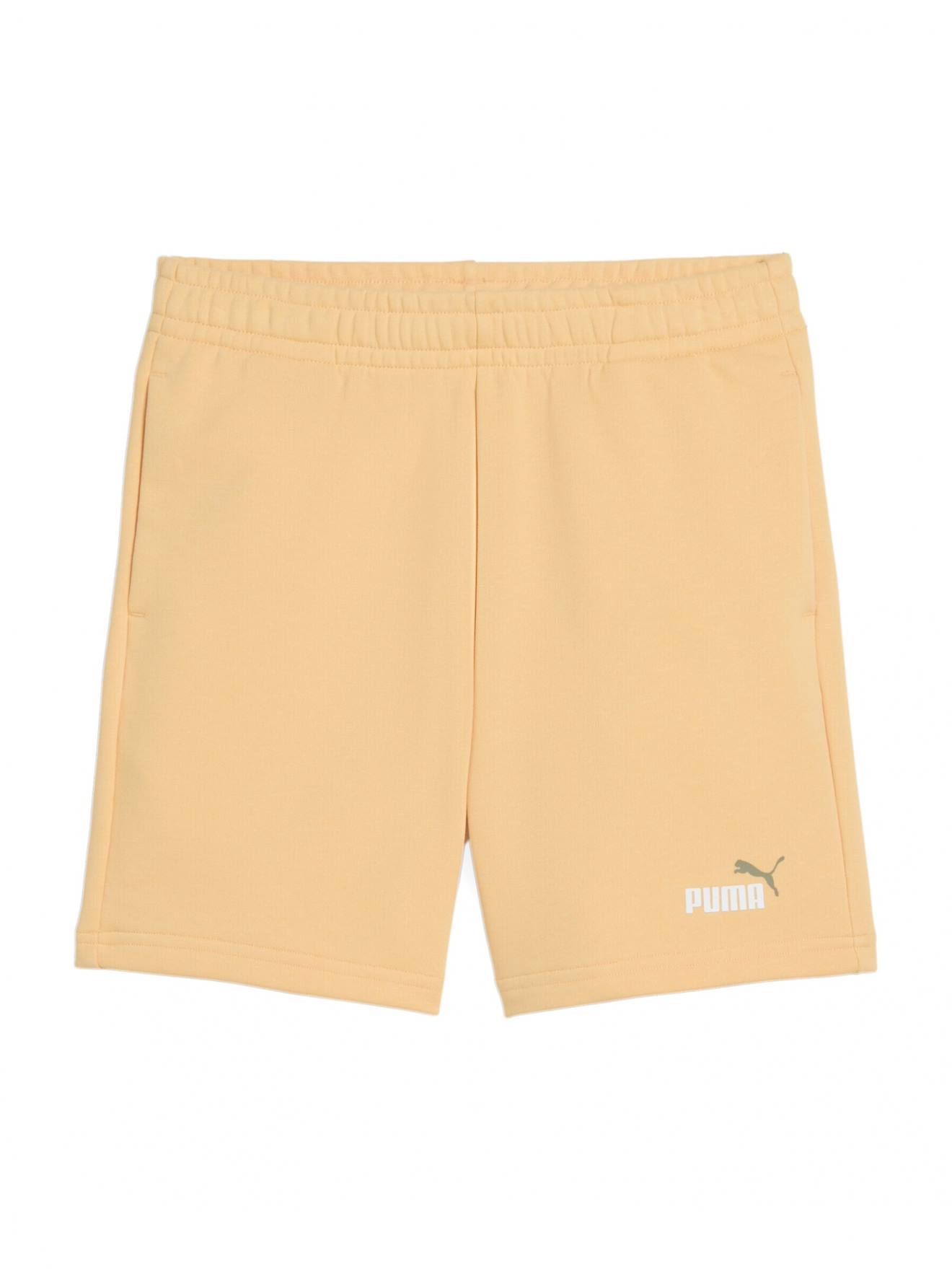 Short Taille Élastique Orange Clair
