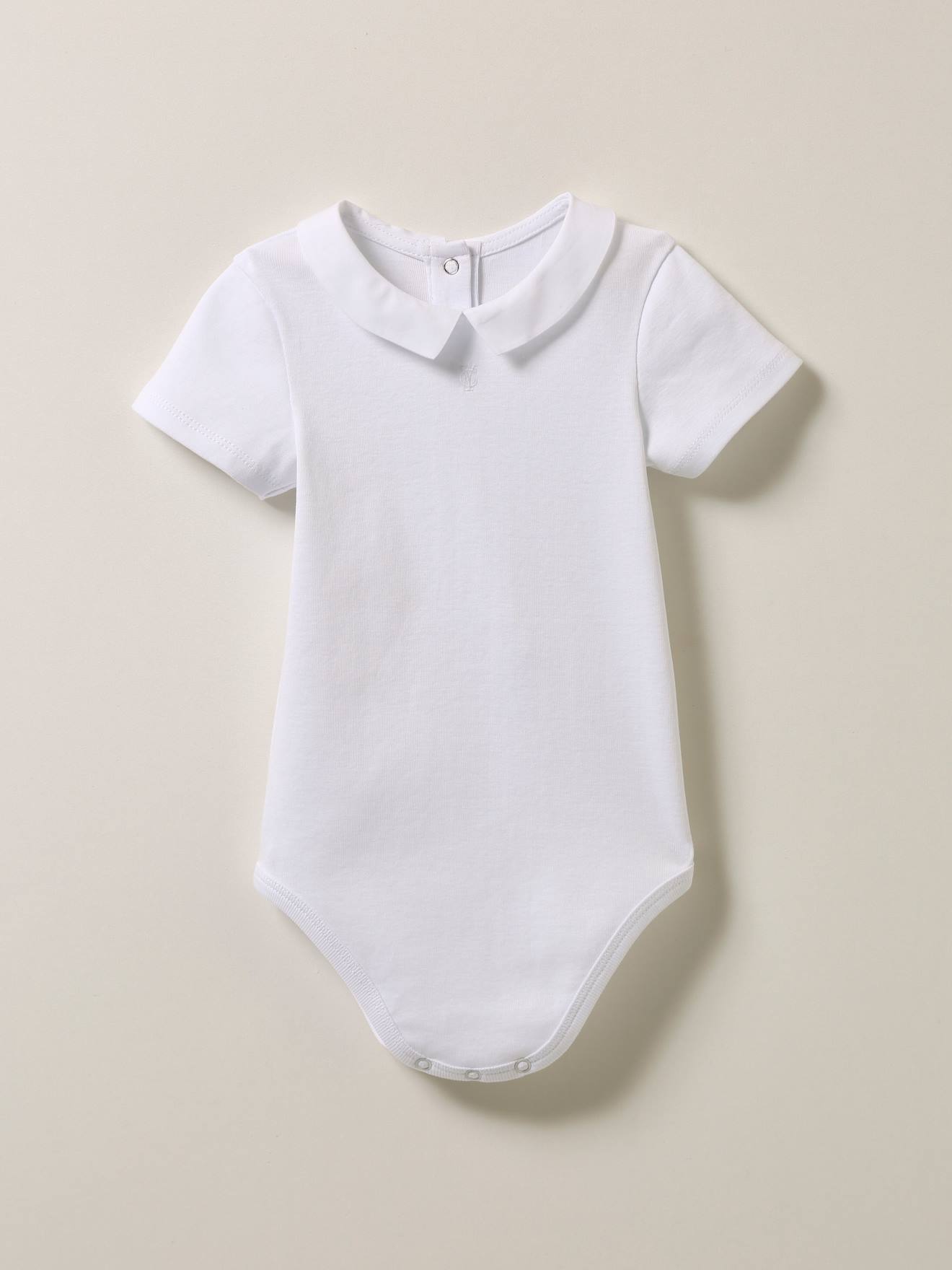 Body Col Ottoman En Coton Biologique Blanc Pur
