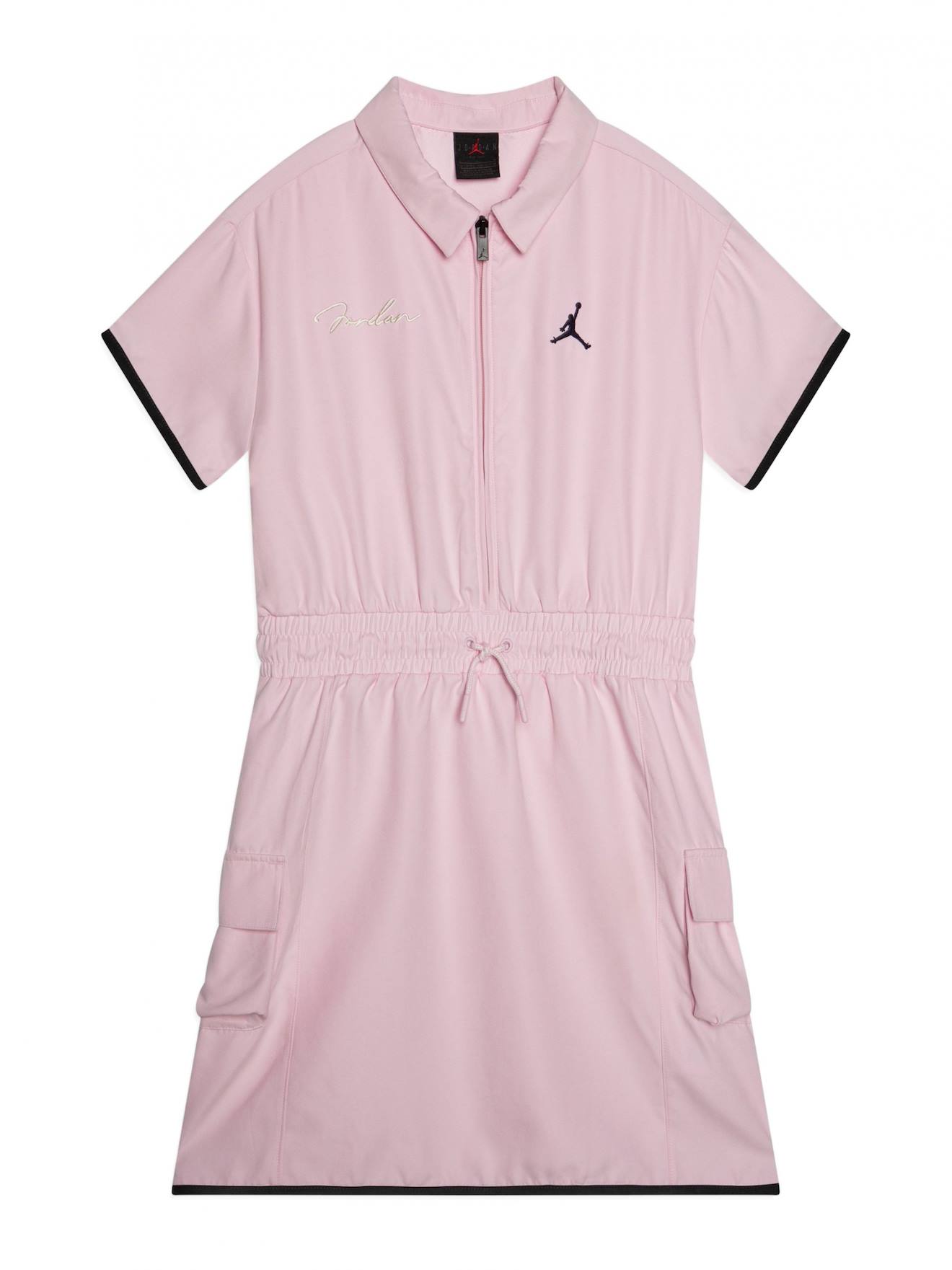 Robe Taille Élastique Rose