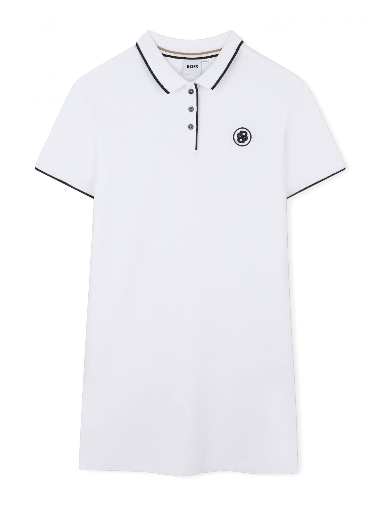 Robe Col Polo Blanc