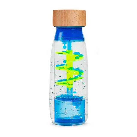 Petit Boum - Bouteille Sensorielle Move Spirale Bleu