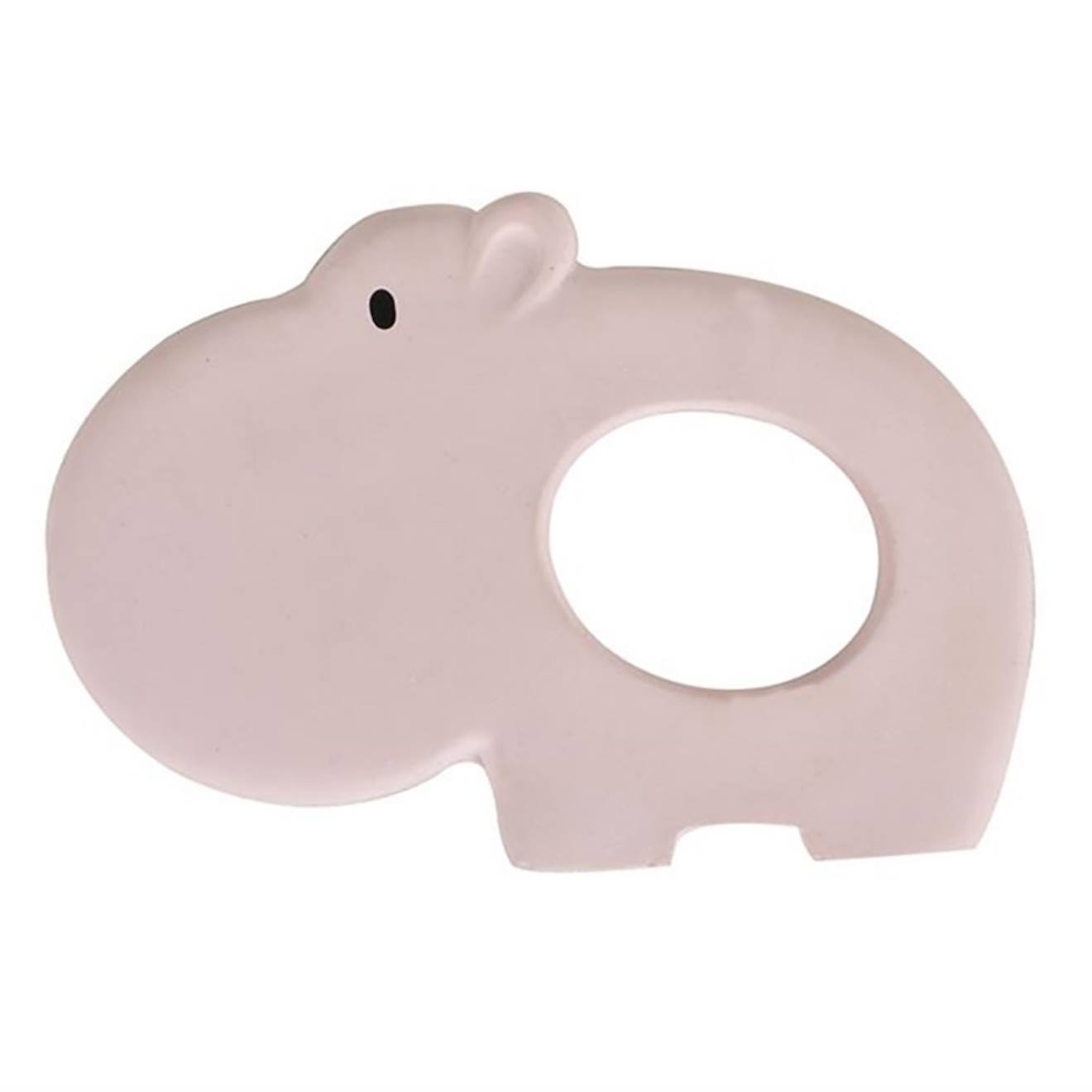 Anneau De Dentition Hippopotame En Caoutchouc Naturel Rose (Tikiri) - Image 1