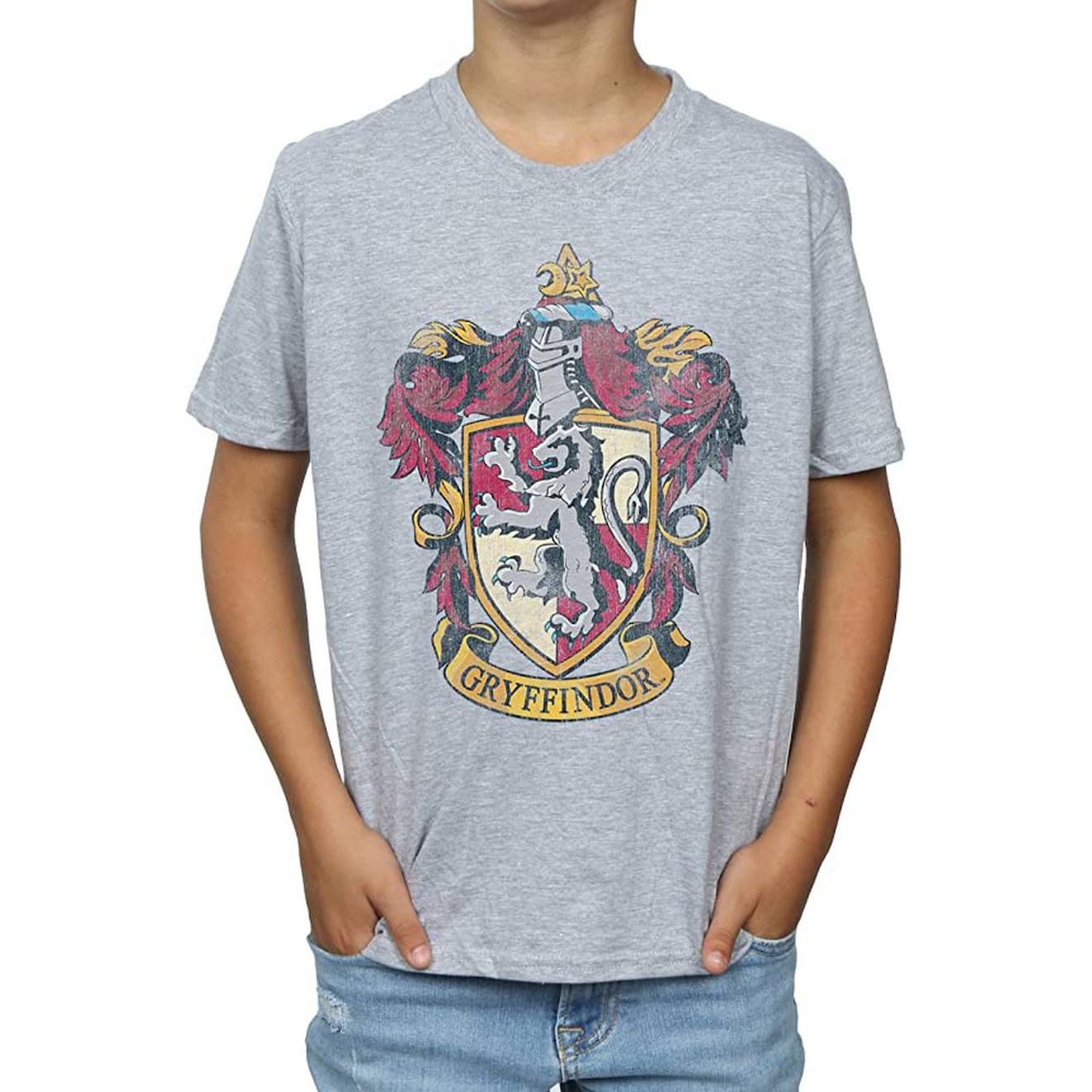 T-shirt Coton Harry Potter Gris Chiné