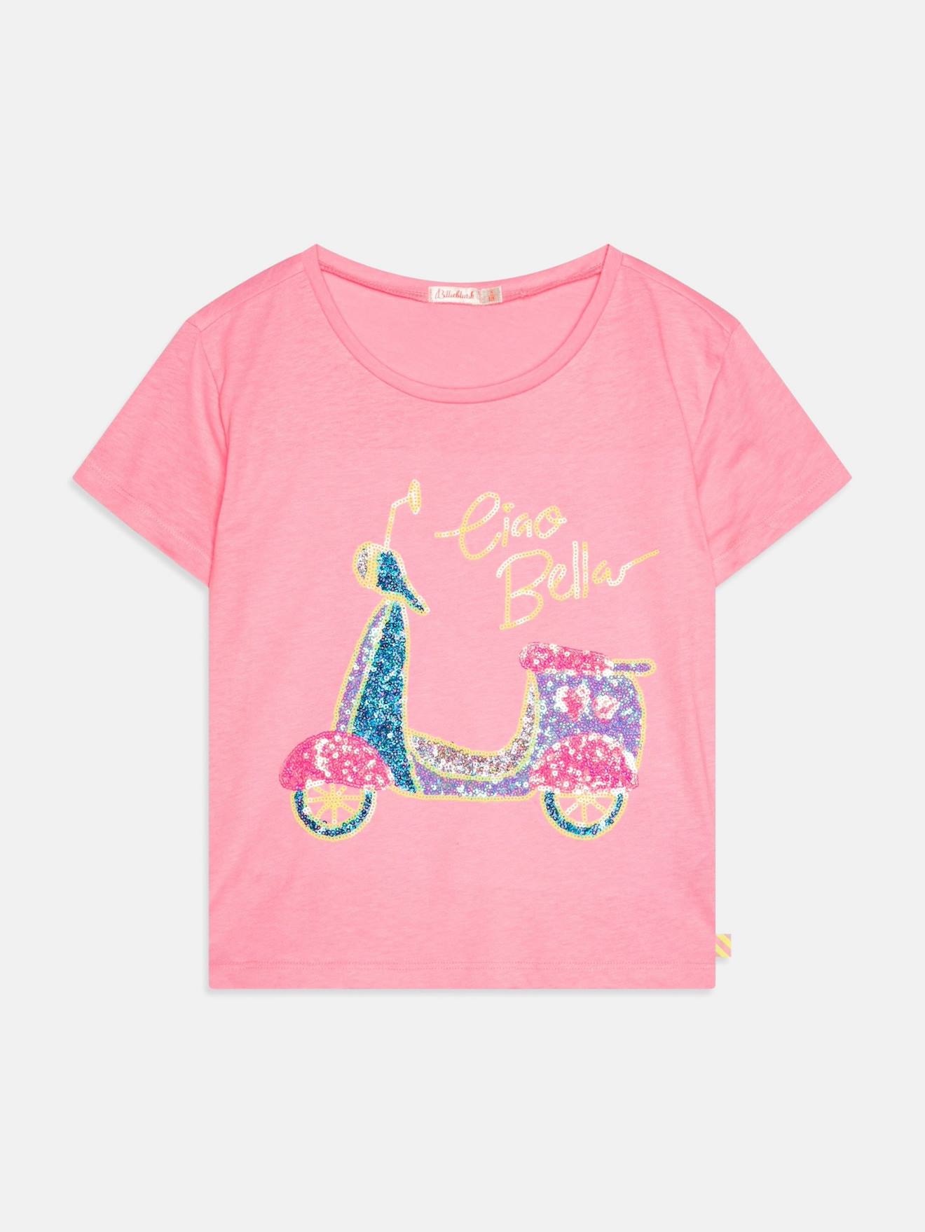 T-shirt À Sequins Pink