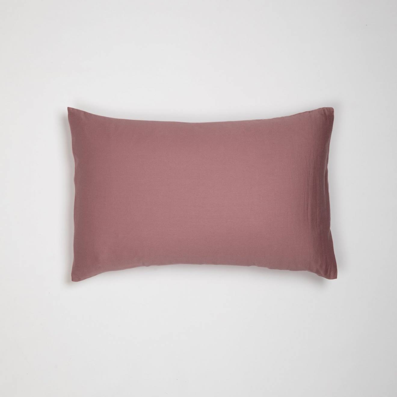 Taie D'oreiller Pur Coton Bio Bois De Rose