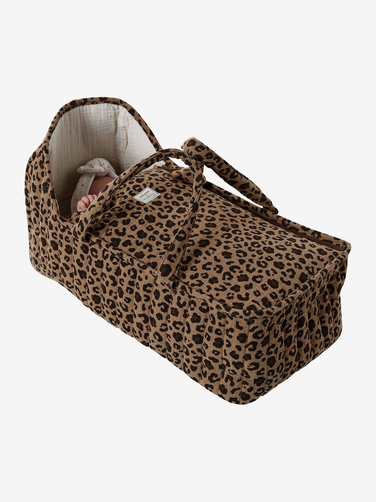 Sac à Langer Pour Poupon Vertbaudet X Envie De Fraise - Imprimé Léopard - Avec Lingettes Et Bavoir