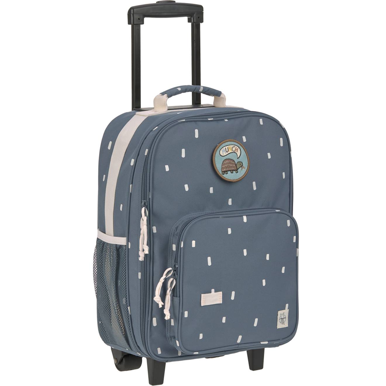 Valise À Roulettes Bleu, Blanc, Noir