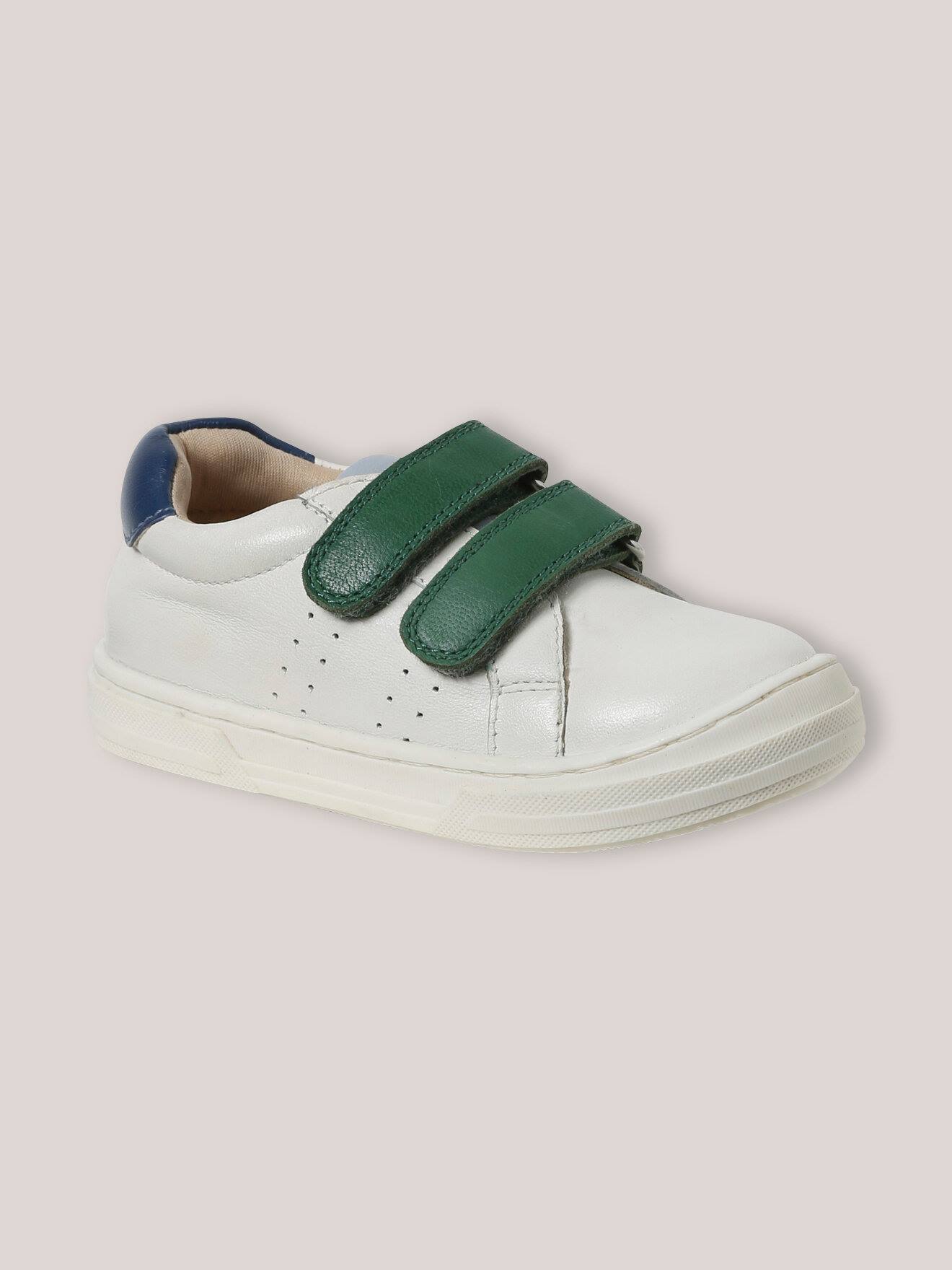 Baskets En Cuir Garçon Blanc