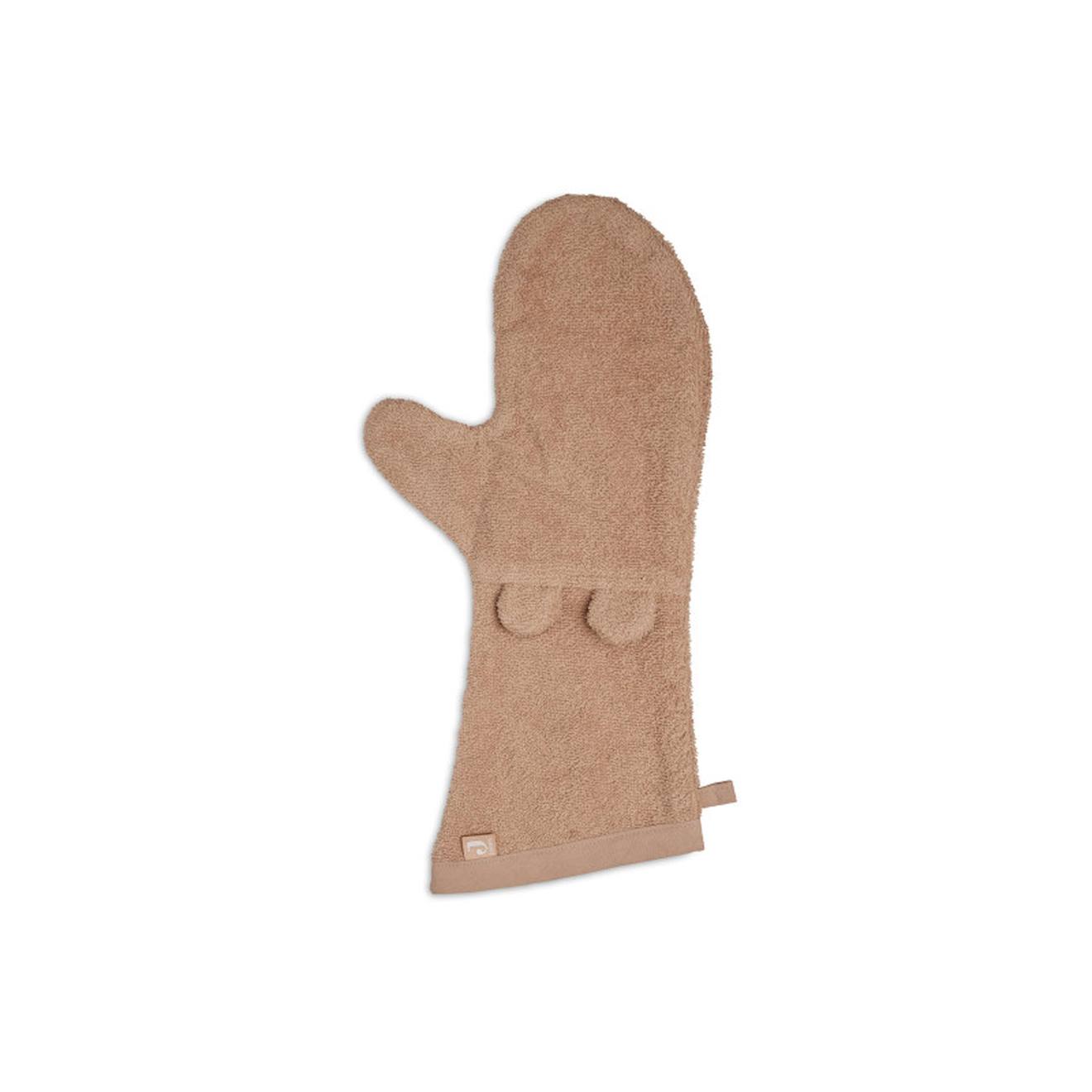 Gant De Toilette Éponge En Coton Biscuit