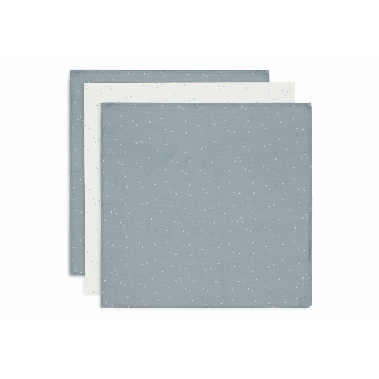 Lot De 3 Langes Gaze De Coton Twinkling Vert D'eau