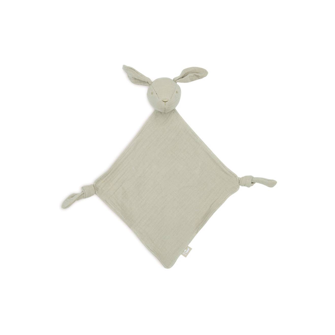 Attache Sucette Bunny Ears En Coton Vert Olive
