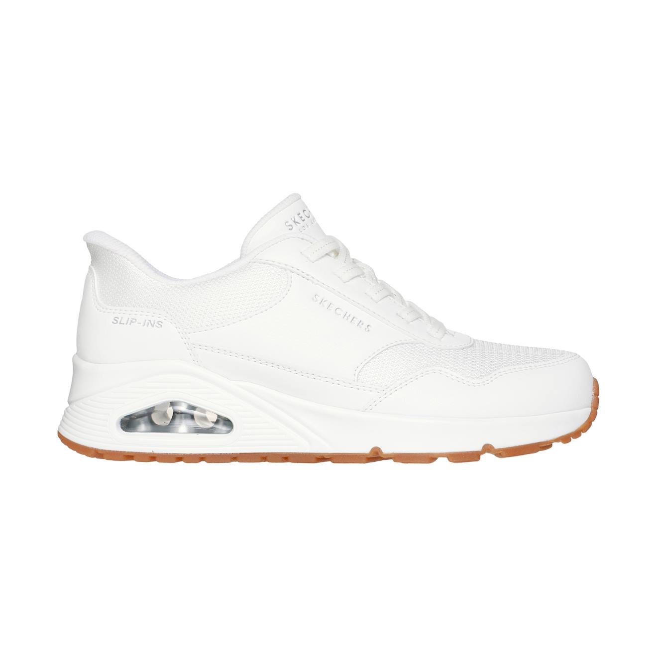 Baskets Basses À Lacets Blanc