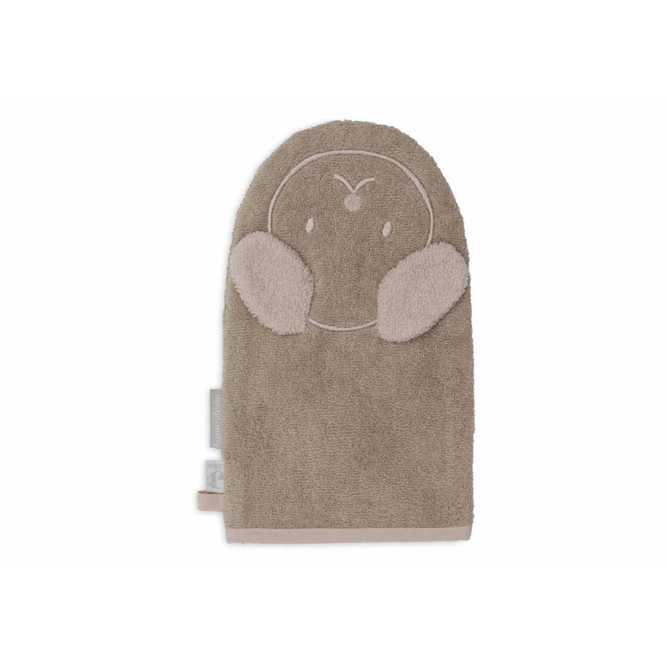 Gant De Toilette Éponge En Coton Vert Olive