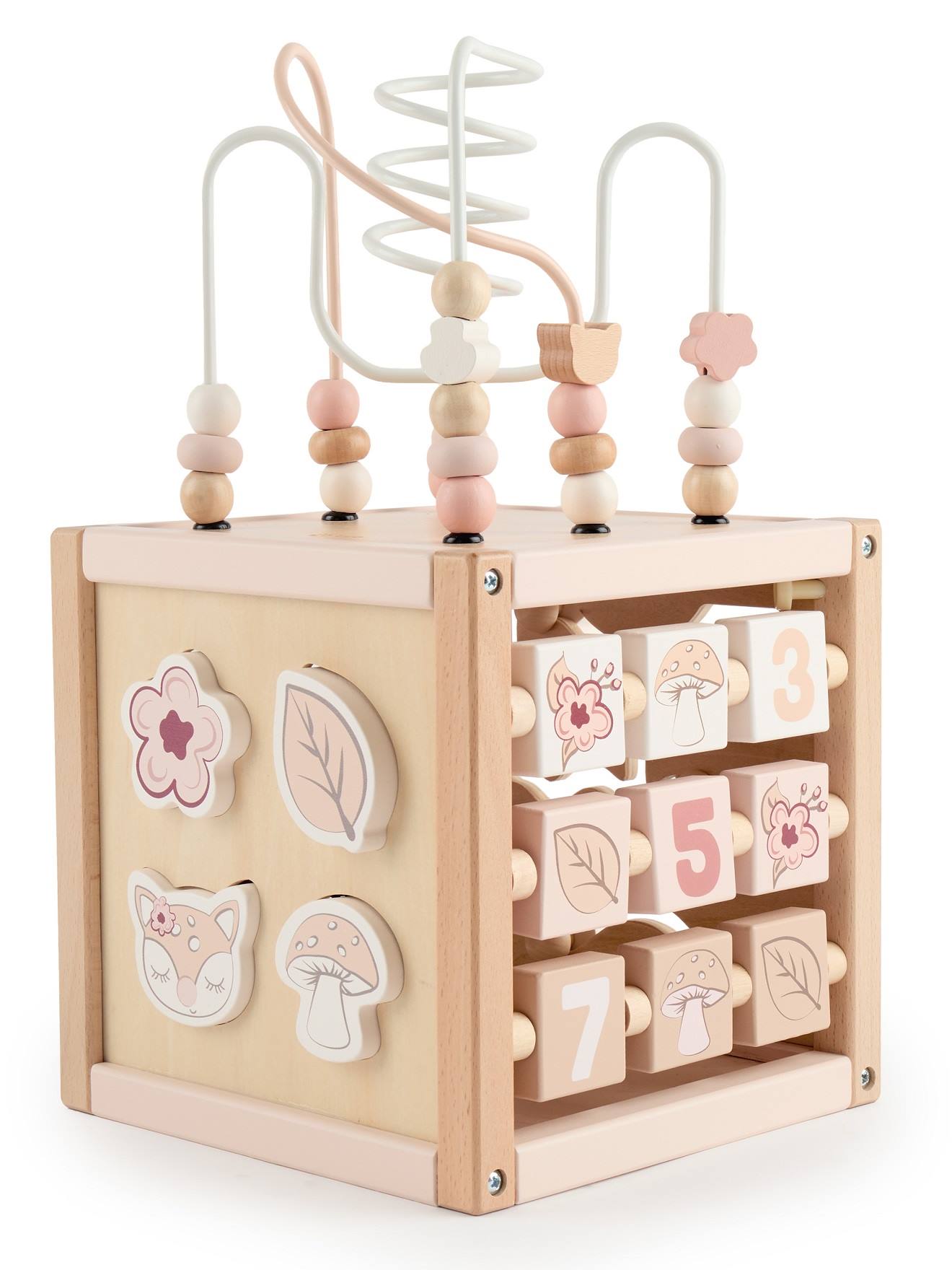 Grand Cube D'activités Bois Fsc® - Biche Ella Chevreuil Ella