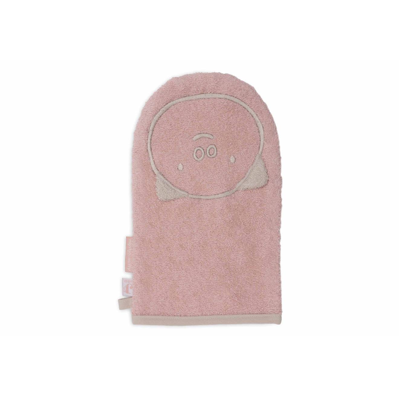 Gant De Toilette Éponge En Coton Rose Sauvage